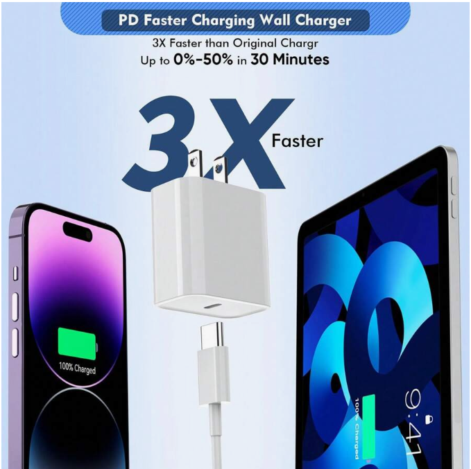 Charger iPhone USB-C+C iphone, Samsung models