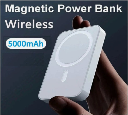 Power Bank - 5000mAh Magnetic Battery Charger for iPhone 12/13/14/15/16, Samsung Models