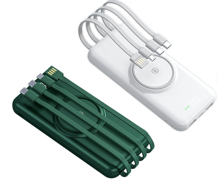 USB-C Power Bank with wireless charging 10,000mAh iPhone 16/15/14/13/12/XR,iPad,Samsung Phones