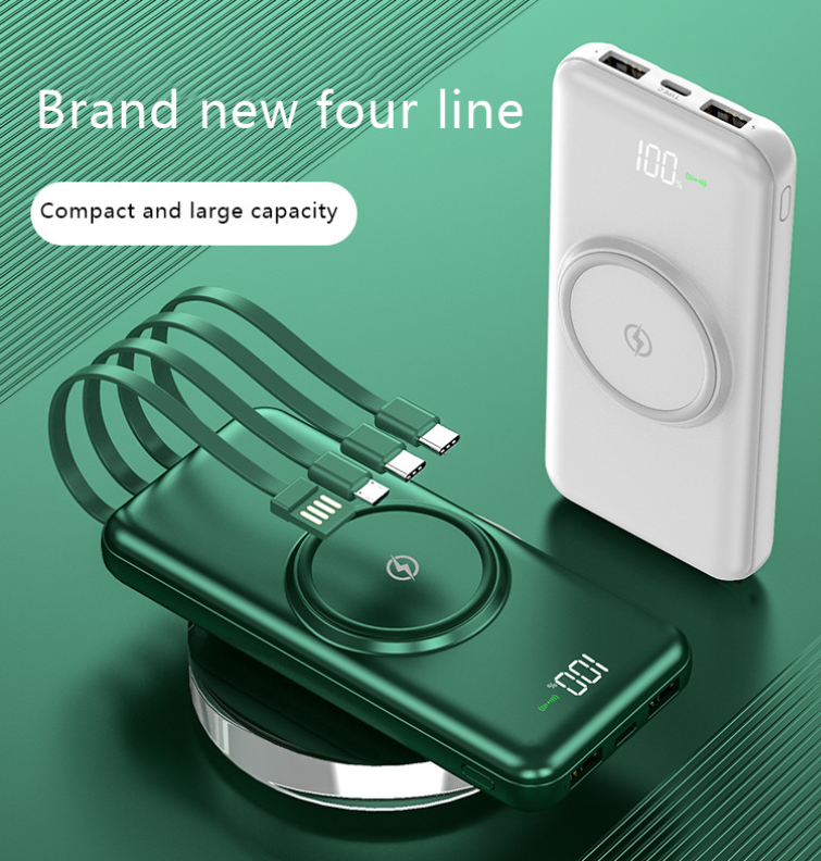 USB-C Power Bank with wireless charging 10,000mAh iPhone 16/15/14/13/12/XR,iPad,Samsung Phones