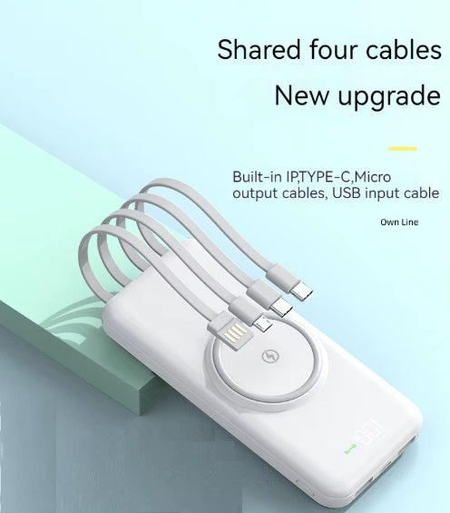 USB-C Power Bank with wireless charging 10,000mAh iPhone 16/15/14/13/12/XR,iPad,Samsung Phones